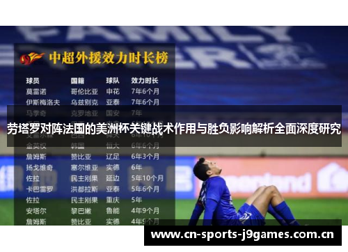 劳塔罗对阵法国的美洲杯关键战术作用与胜负影响解析全面深度研究 劳塔罗对阵法国的美洲杯关键战术作用与胜负影响解析全面深度研究